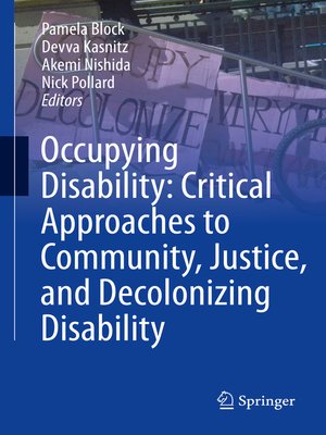 cover image of Occupying Disability